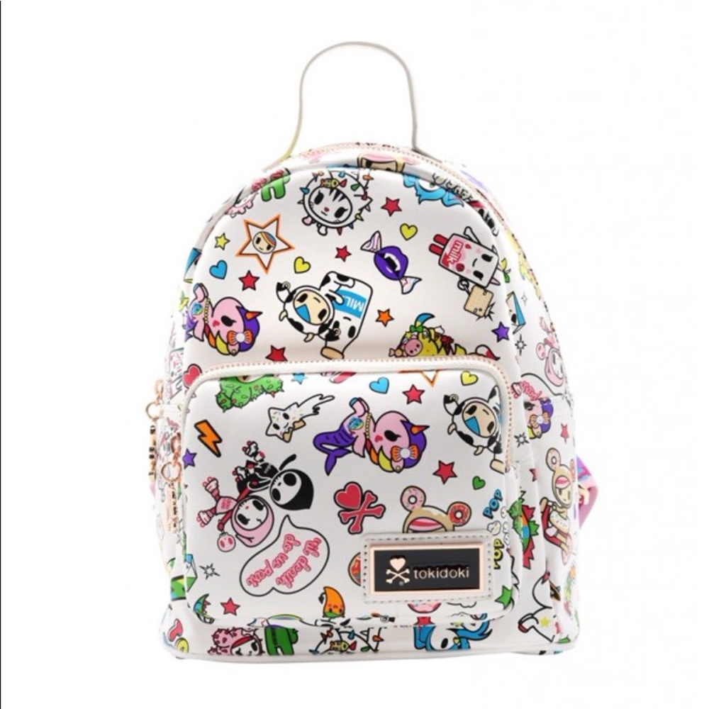 Tokidoki white denim daze backpack